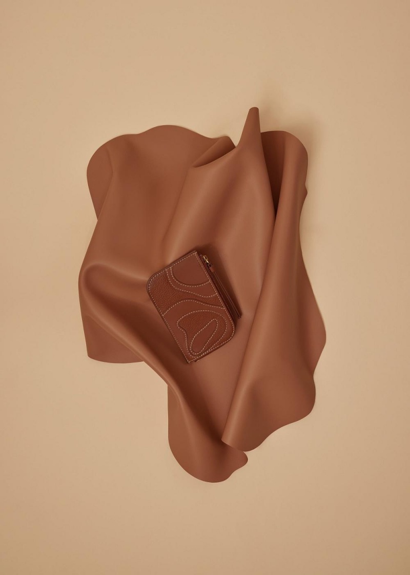 Polene Atla Card Holder Brown | NZ_P42161