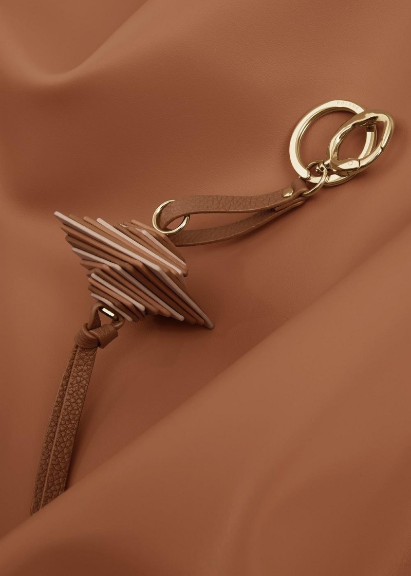 Polene Scala Keyring Brown | NZ_P95143