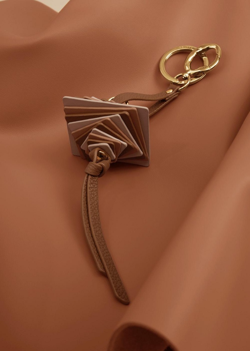 Polene Scala Keyring Brown | NZ_P95143