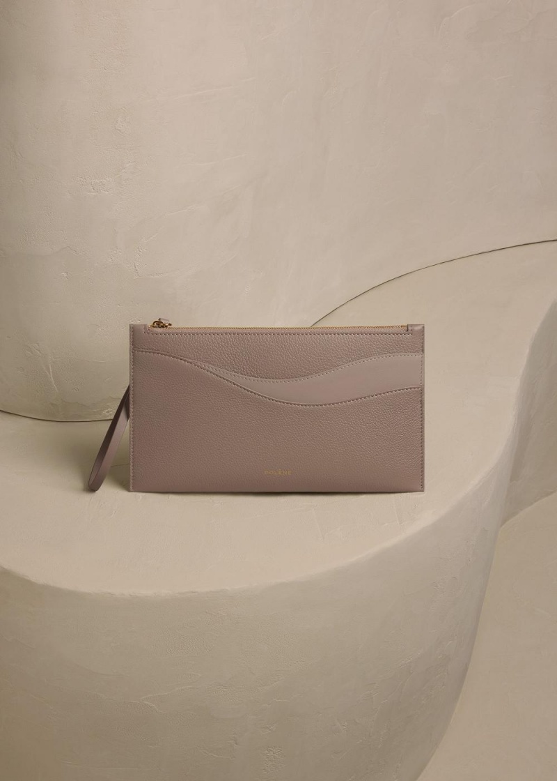 Polene Sierra Pouch Grey Brown | NZ_P21573