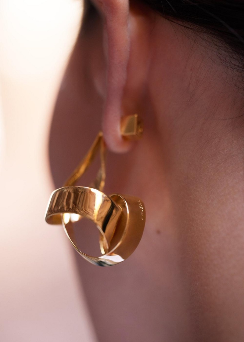 Polene Éole Spiral Earrings Gold | NZ_P59798